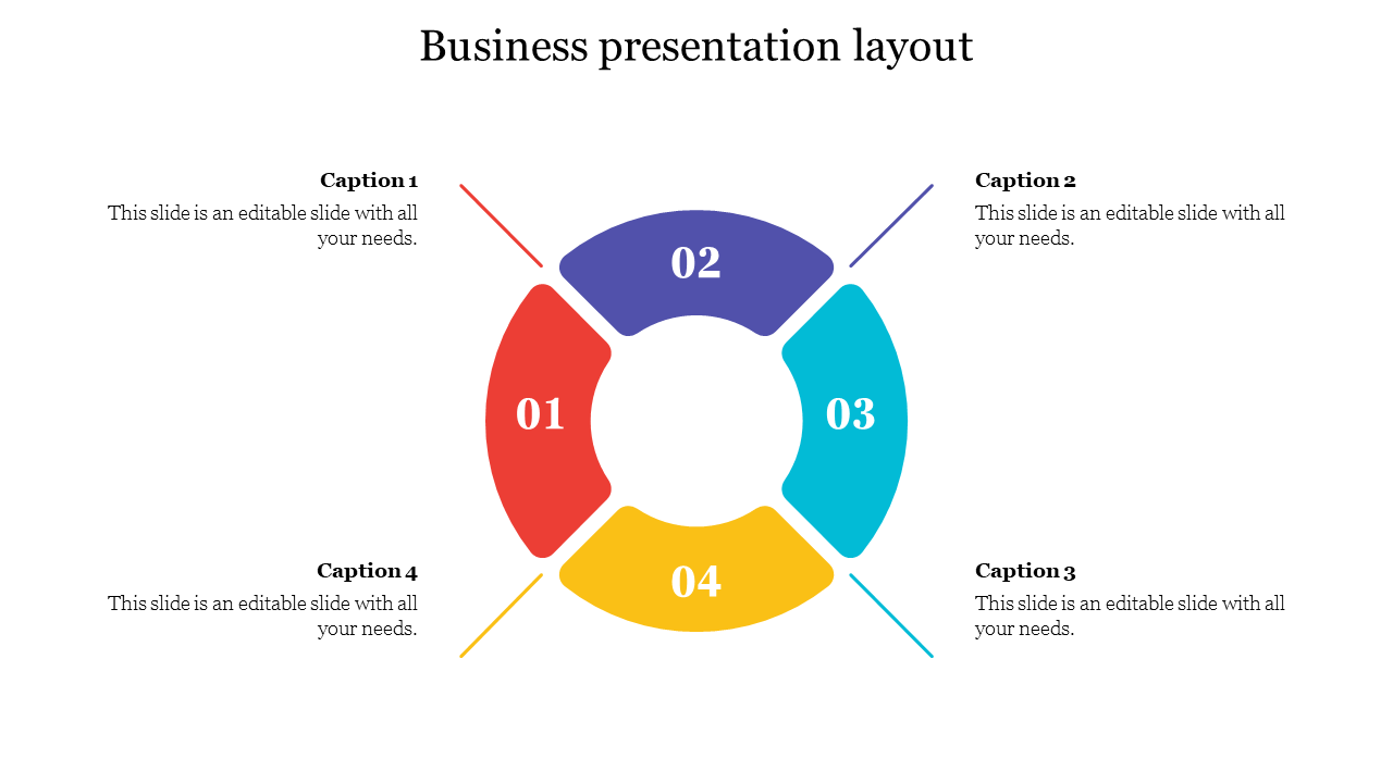 business presentation layout